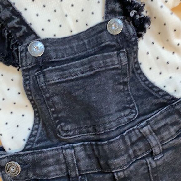 New Girls Overalls & Long Sleeved Shirt Bundle - Picture 5 of 16